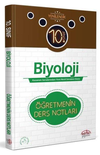 10.Sınıf Biyoloji Öğretmenin Ders Notları | Editör (İnce Kapak) - Resim 1
