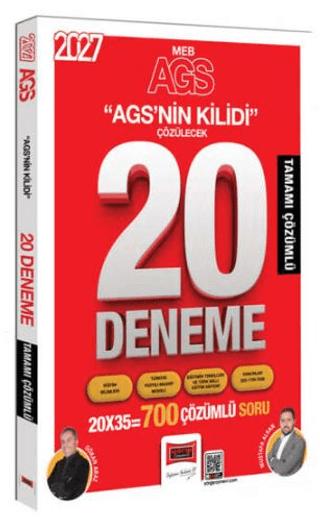 2027 MEB-AGS Tüm Dersler AGS'nin Kilidi Tamamı Çözümlü 20 Deneme | Yargı Yayınevi (Ciltsiz) - Resim 1