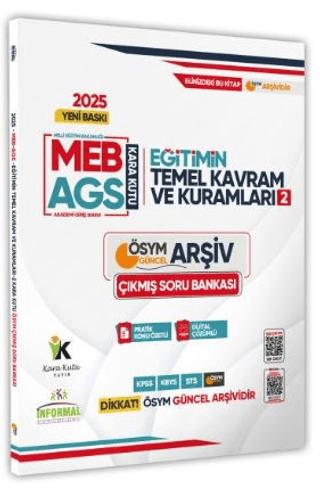 2025 MEB-AGS Eğitim Kara Kutusu Temel Kavram ve Kuramları 2 ÖSYM Çıkmış Soru Bankası Konu Örnek Çözümlü