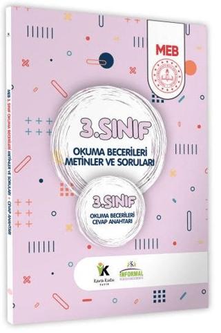 2025 MEB İlkokul 3. Sınıf Okuma Becerileri Metinler ve Soruları Çözüm Kitapçık İlaveli