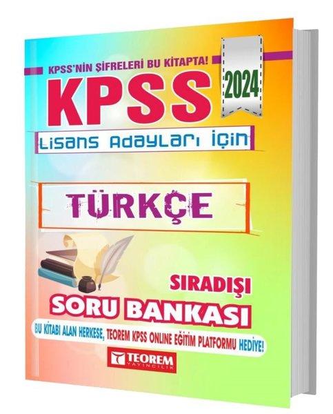 2024 KPSS Lisans Türkçe Sıradışı Soru Bankası | Teorem Yayınları (İnce Kapak) - Resim 1