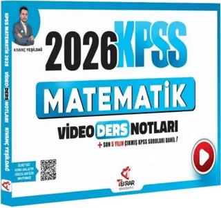 2026 KPSS Matematik Video Ders Notları | Tekrar Akademi Yayınları (Ciltsiz) - Resim 1