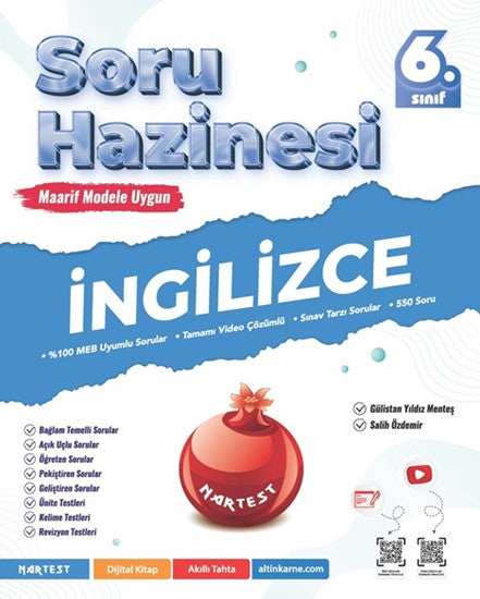 Nartest 6. Sınıf Prestij İngilizce Soru Hazinesi kitap kapağı
