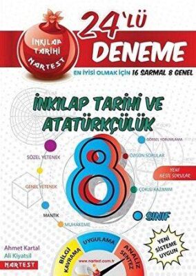 8. Sınıf Nar T.C. İnkılap Tarihi ve Atatürkçülük 25 Deneme Sınavı - Ahmet Kartal kitap kapağı