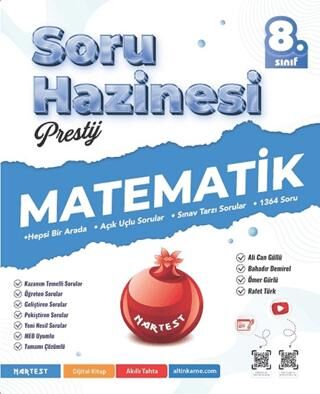 8. Sınıf Prestij Matematik Soru Hazinesi - Rafet Türk kitap kapağı