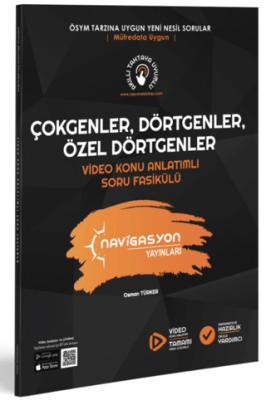 Navigasyon Yayınları Çokgenler, Dörtgenler Ve Özel Dörtgenler Video Konu Anlatımlı Soru Fasikülü - Kolektif kitap kapağı