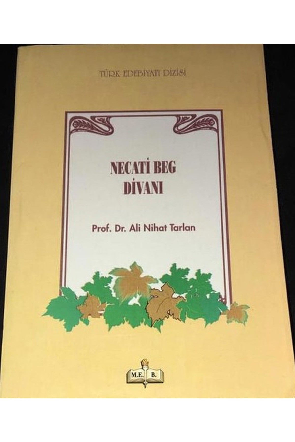 Necati Beg Divanı - Prof. Dr. Ali Nihat Tarhan kitap kapağı