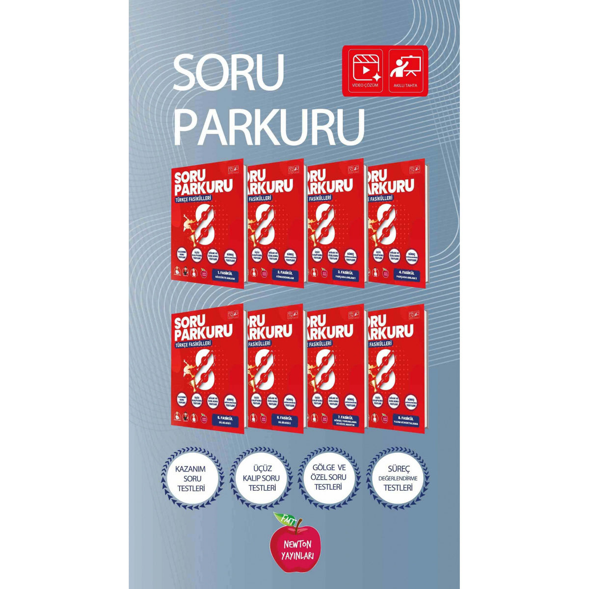 Newton 8.Sınıf Soru Parkuru Türkçe Set Yeni - Eyüp Hayta kitap kapağı
