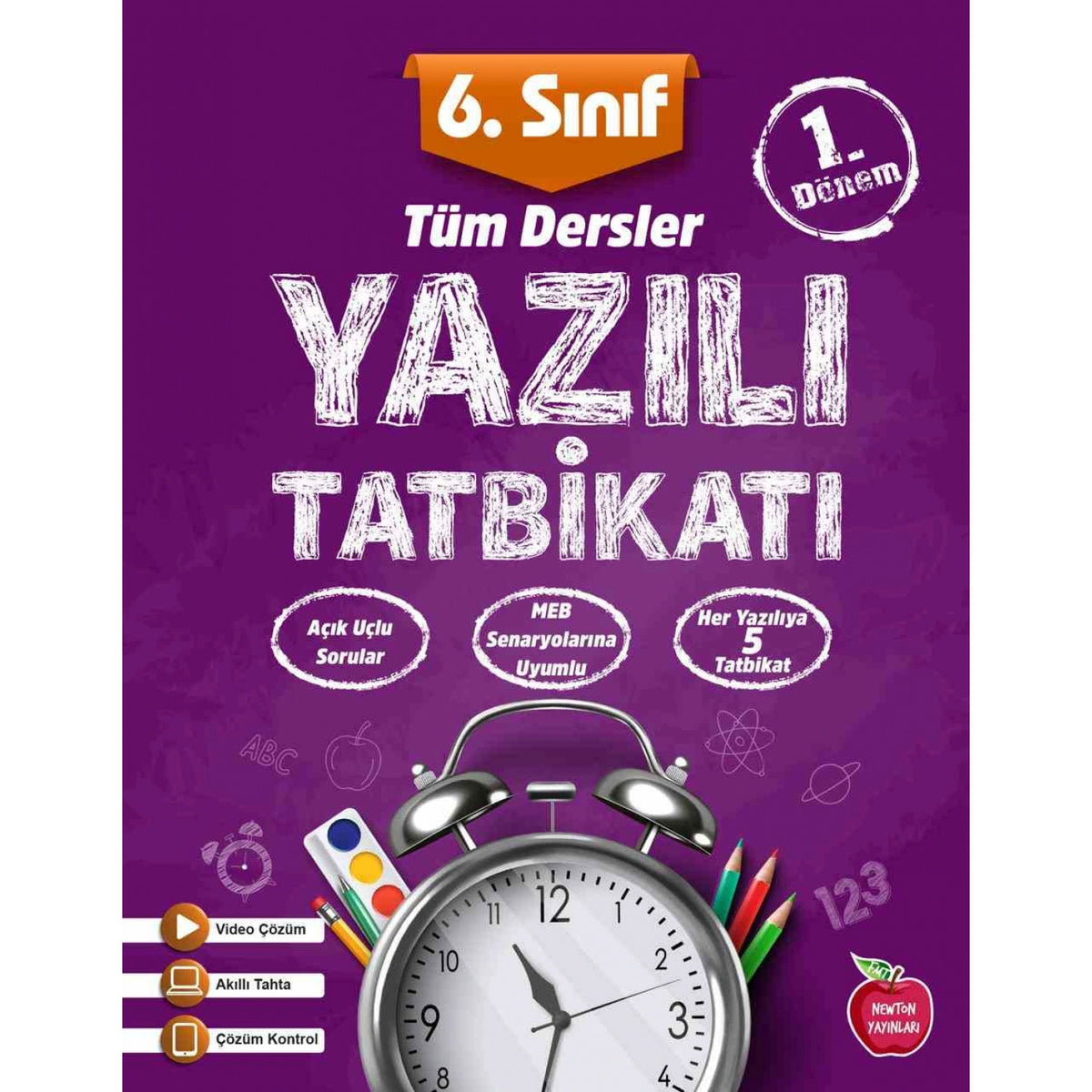 Newton Yayınları 6.Sınıf Yazılı Tatbikatı 1.Dönem Tüm Dersler Yeni kitap kapağı