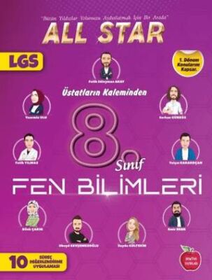 8. Sınıf Fen Bilimleri 1.Dönem 10 Süreç Değerlendirme Denemesi Üstatların Kaleminden - Kolektif kitap kapağı