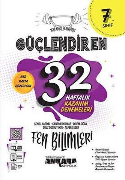 7. Sınıf Fen Bilimleri Güçlendiren 32 Haftalık Kazanım Denemeleri