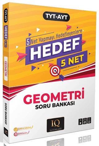 TYT-AYT Geometri Hedef 5 Net Soru Bankası | IQ Yayınları (Ciltsiz) - Resim 1