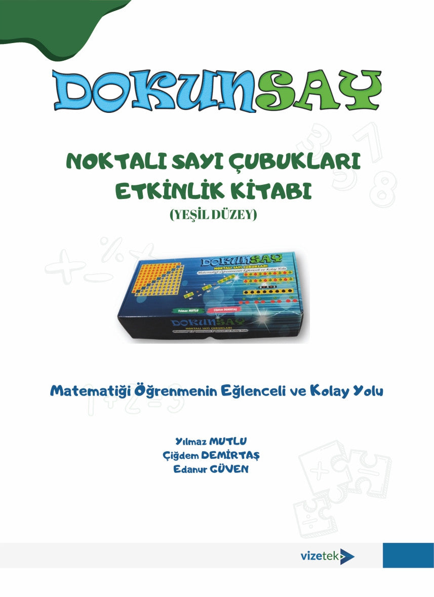 Noktalı Sayı Çubukları Matematik Öğretim Materyali Etkinlik Kitabı kitap kapağı