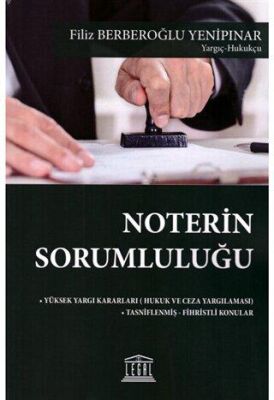 Noterin Sorumluluğu - Filiz Berberoğlu Yenipınar kitap kapağı