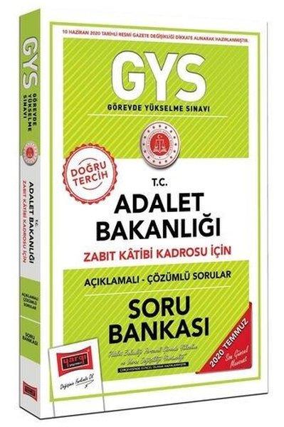 GYS T.C. Adalet Bakanlığı Zabıt Katibi Kadrosu İçin Açıklamalı Soru Bankası | Yargı Yayınları (İnce Kapak) - Resim 1