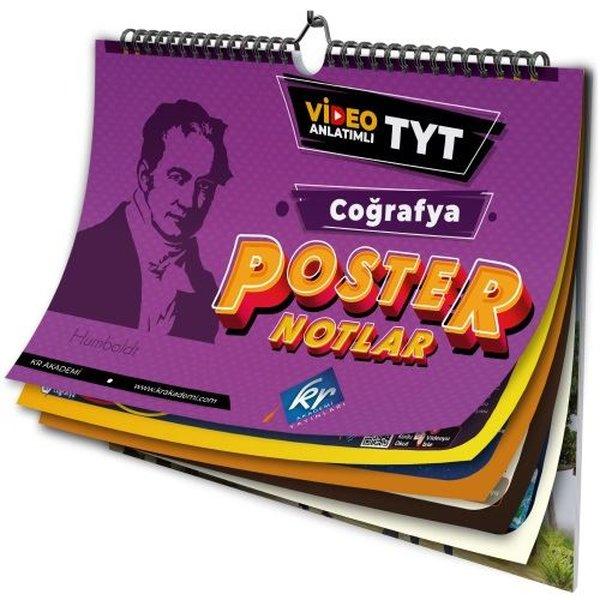 TYT Coğrafya Poster Notlar | KR Akademi (İnce Kapak) - Resim 1