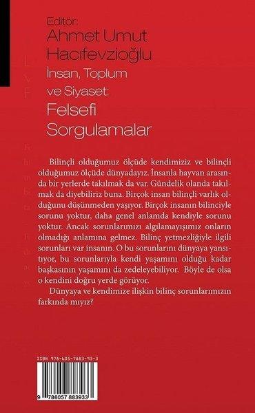 İnsan Toplum ve Siyaset: Felsefi Sorgulamalar | Sosyal Yayınları (İnce Kapak) - Resim 2