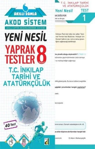 8.Sınıf T.C İnkılap Tarihi ve Atatürkçülük Yeni Nesil Yaprak Testler | Damla Yayınevi (İnce Kapak) - Resim 1