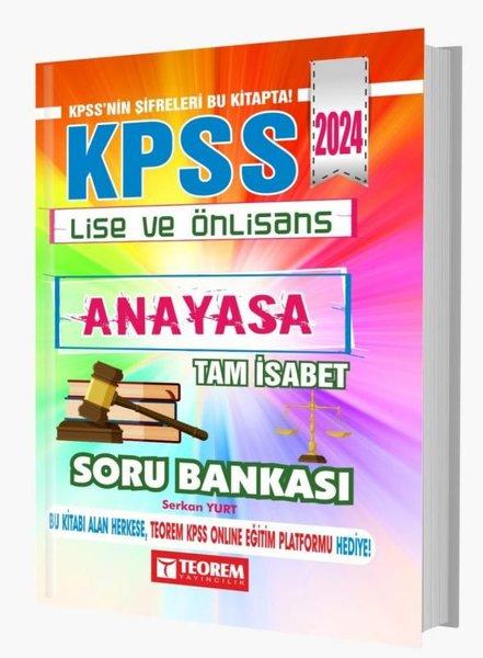 2024 KPSS Lise Ön Lisans Tam İsabet Anayasa Soru Bankası | Teorem Yayınları (İnce Kapak) - Resim 1