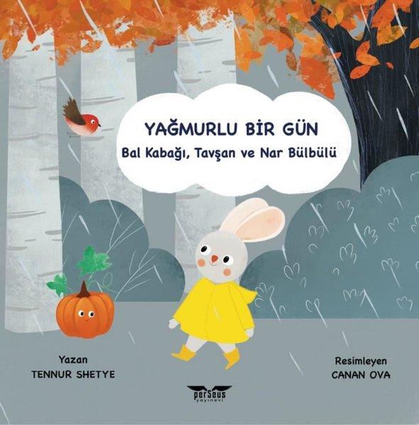 Yağmurlu Bir Gün - Balkabağı Tavşan ve Nar Bülbülü | Perseus Yayınevi (İnce Kapak) - Resim 1