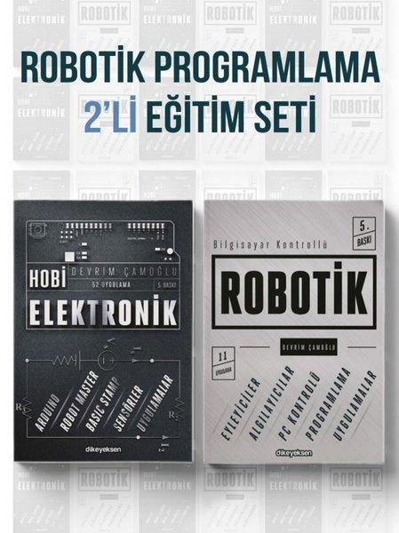 Robotik Programlama Eğitim Seti - 2 Kitap Takım | Dikeyeksen (İnce Kapak) - Resim 1