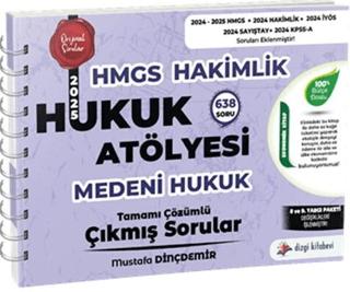 Hukuk Atölyesi Hakimlik HMGS Hukuk Mesleklerine Giriş Sınavı Medeni Hukuk Tamamı Çözümlü Çıkmış Sorular | Dizgi Kitap (Ciltsiz) - Resim 1
