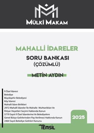 Mülki Makam Mahalli İdareler Çözümlü Soru Bankası | Temsil Kitap (Ciltsiz) - Resim 1