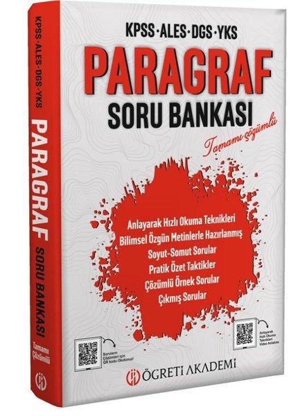 KPSS-ALES-DGS-YKS Paragraf Soru Bankası - Tamamı Çözümlü | Öğreti Akademi (İnce Kapak) - Resim 1