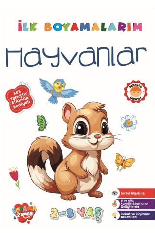 İlk Boyamalarım - Hayvanlar | Boyama Zamanı (Ciltsiz) - Resim 1