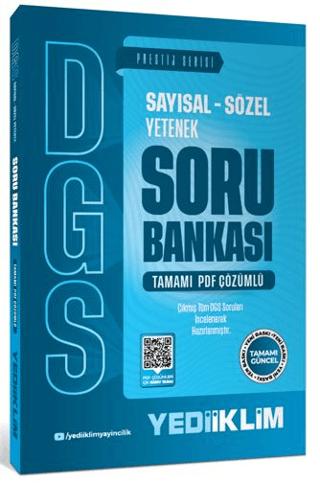 2027 DGS Prestij Serisi Sayısal Sözel Yetenek Tamamı PDF Çözümlü Soru Bankası | Yediiklim Yayınları (Ciltsiz) - Resim 1