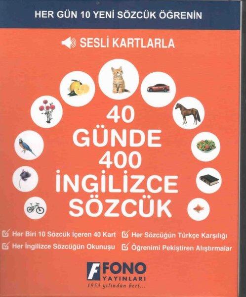 40 Günde 400 İngilizce Sözcük | Fono Yayınları (İnce Kapak) - Resim 1