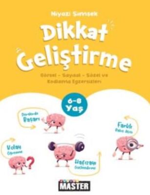 Okyanus Yayınları Junior Master Dikkat Geliştirme Egzersizleri 6-8 Yaş - Kolektif kitap kapağı