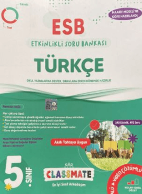 5. Sınıf Classmate Türkçe Etkinlikli Soru Bankası - Ramazan Dağlı kitap kapağı
