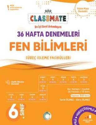 Okyanus Yayınları 6. Sınıf Fen Bilimleri Classmate 36 Hafta Denemeleri - Kolektif kitap kapağı