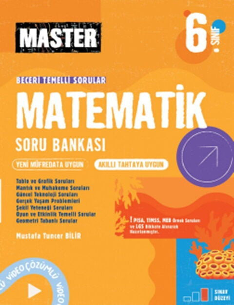 Okyanus Yayınları 6. Sınıf Master Matematik Soru Bankası kitap kapağı