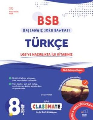 Okyanus 8. Sınıf Classmate Başlangıç Türkçe Soru Bankası Okyanus Yayınları - Kolektif kitap kapağı