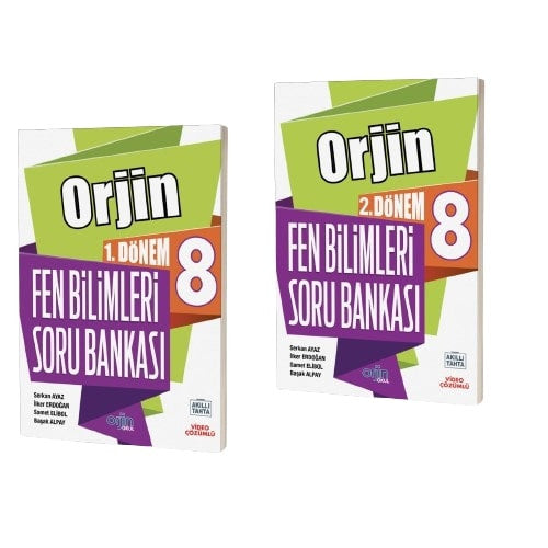 Orjin Okul 2026 8. Sınıf Fen Bilimleri 1. Ve 2. Dönem Soru Bankası - Kolektif kitap kapağı