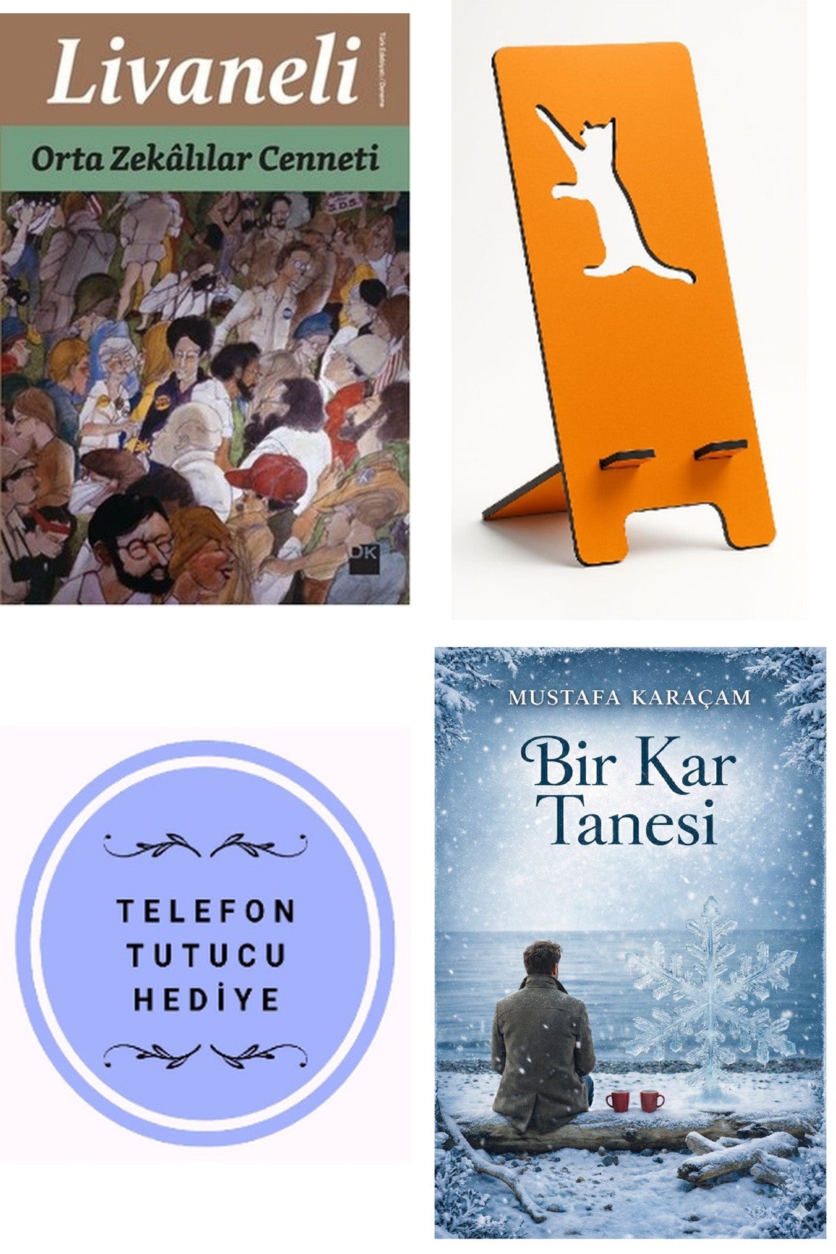 Orta Zekalılar Cenneti - Zülfü Livaneli + Telefon Tutucu + Bir Kar Tanesi kitap kapağı
