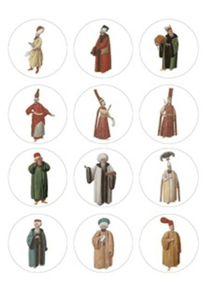 Osmanlılar Sticker (12'li) kitap kapağı