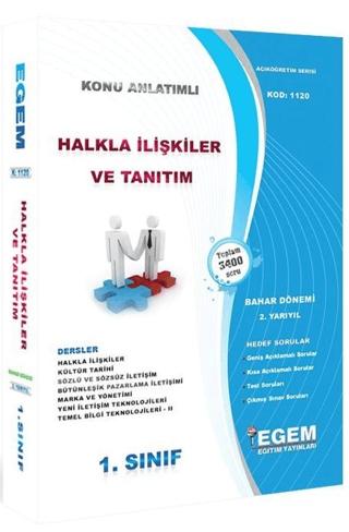 1. Sınıf 2. Yarıyıl Halkla İlişkiler ve Tanıtım Konu Anlatımlı Hedef Sorular