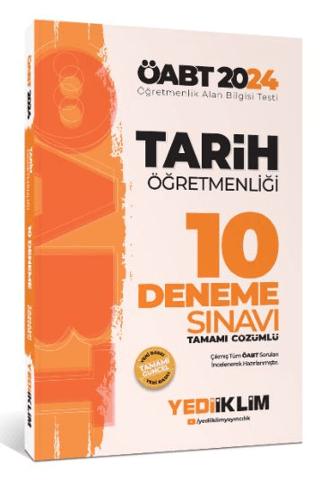 2024 ÖABT Tarih Öğretmenliği Tamamı Video Çözümlü 10 Deneme Sınavı | Yediiklim Yayınları (Ciltsiz) - Resim 1