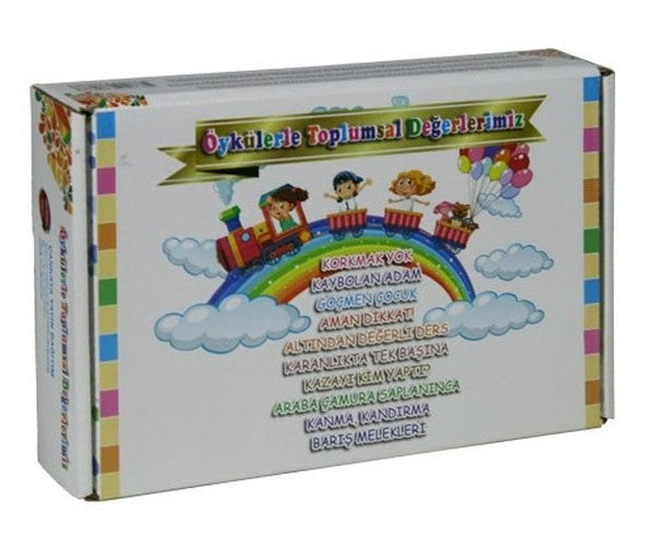 Öykülerle Toplumsal Değerlerimiz Seti (10 Kitap+Soru Kitapçığı) - Elif Dumanlı kitap kapağı