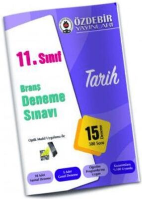 Özdebir Yayınları 11. Sınıf Tarih Branş Deneme - Kolektif kitap kapağı