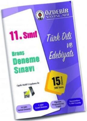 Özdebir Yayınları 11. Sınıf Türkdili Ve Edebiyat Branş Deneme - Kolektif kitap kapağı