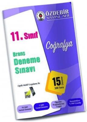Özdebir Yayınları 11. Sınıf Coğrafya Branş Deneme - Kolektif kitap kapağı