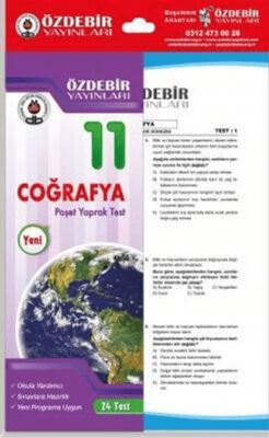 Özdebir Yayınları 11. Sınıf Çoğrafya Çek Kopar Yaprak Test - Kolektif kitap kapağı