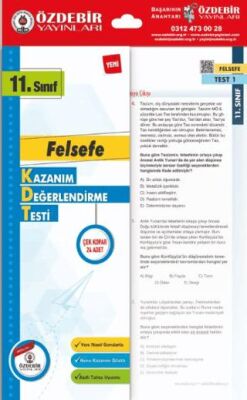 Özdebir Yayınları 11. Sınıf Felsefe Çek Kopar Yaprak Test - Kolektif kitap kapağı