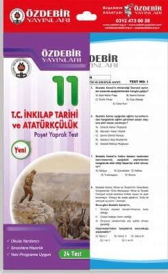 Özdebir Yayınları 11. Sınıf Tarih Çek Kopar Yaprak Test - Kolektif kitap kapağı