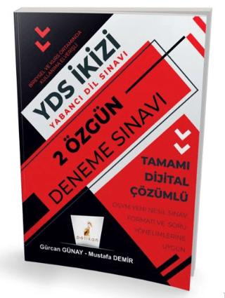 YDS İngilizce İkizi 2 Özgün Deneme Sınavı Dijital Çözümlü