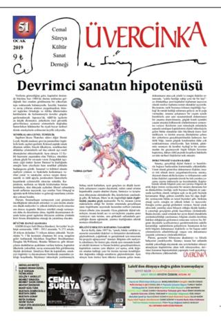 Üvercinka Dergisi Sayı: 51 Ocak 2019 | Üvercinka Dergisi (Ciltsiz) - Resim 1